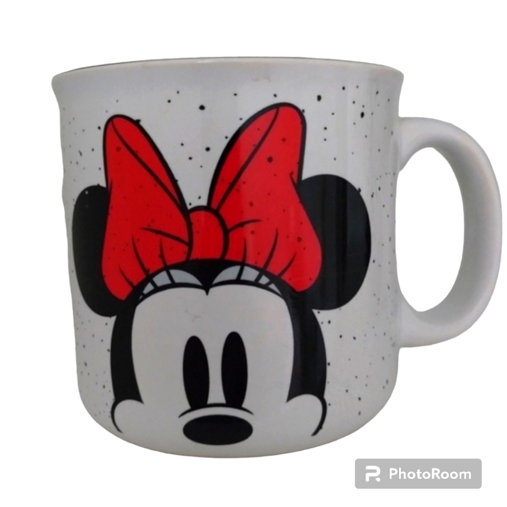 Disney Minnie Mouse Mug 20 oz Oversized Speckled Ceramic